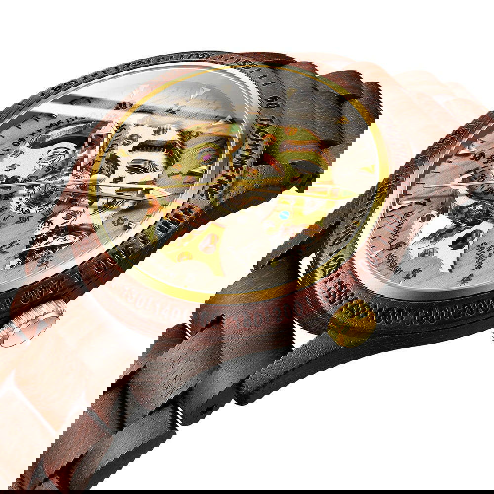 Classic Wooden Men's Mechanical Watch - World's Finest -