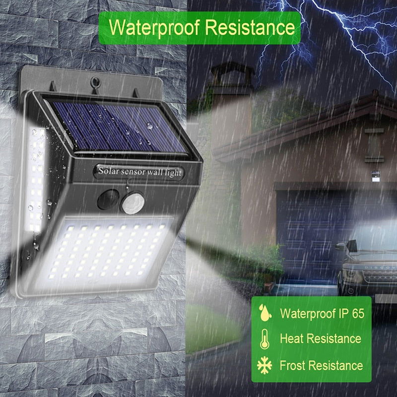 Garden Solar Lamp PIR Motion Sensor LED Solar Light Solar Powered By Sunlight Waterproof for Outdoor Wall Street Decoration - World's Finest -