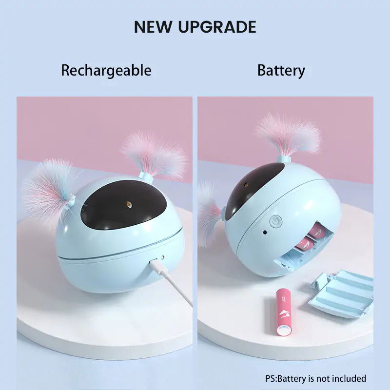 Rotating Laser Cat Feather Toy - World's Finest -