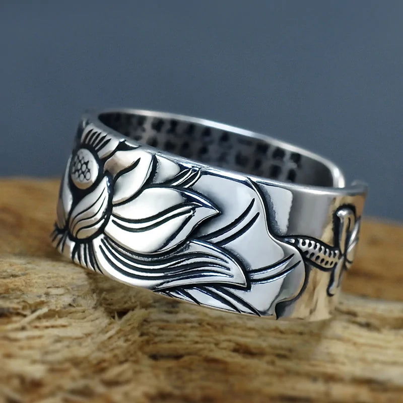 Adjustable Lotus Ring - World's Finest - 