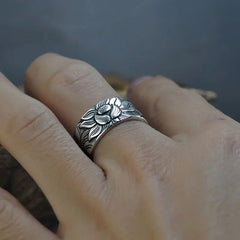 Adjustable Lotus Ring - World's Finest - 
