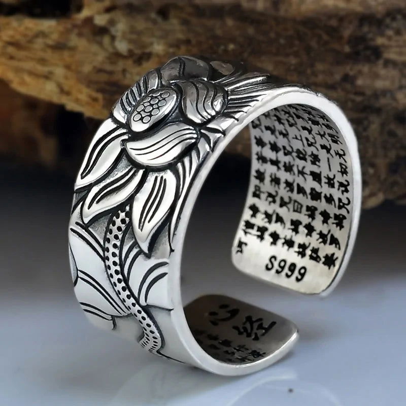 Adjustable Lotus Ring - World's Finest - 
