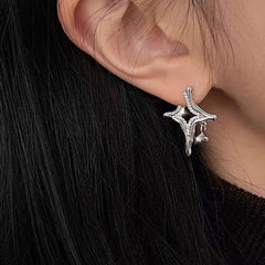 Asterism Rhinestone Earrings - World's Finest - 