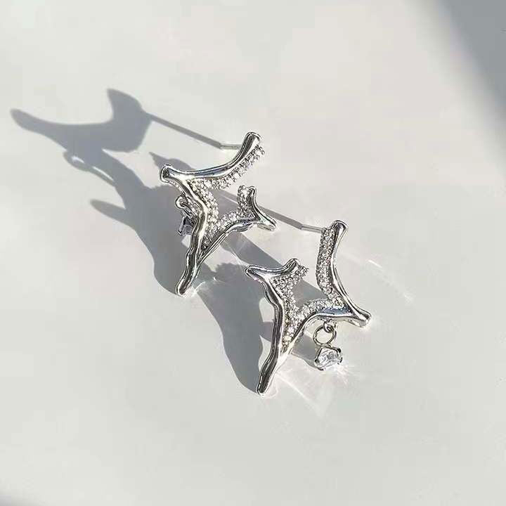 Asterism Rhinestone Earrings - World's Finest - 