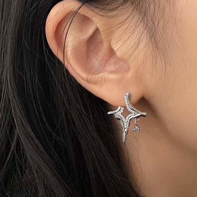 Asterism Rhinestone Earrings - World's Finest - 