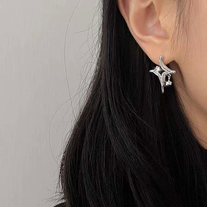 Asterism Rhinestone Earrings - World's Finest - 