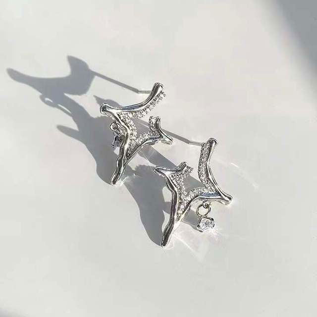 Asterism Rhinestone Earrings - World's Finest - 