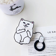 Cartoon Cat AirPods Case - World's Finest - 