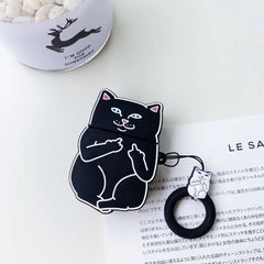 Cartoon Cat AirPods Case - World's Finest - 