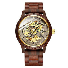 Classic Wooden Men's Mechanical Watch - World's Finest - 