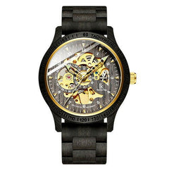 Classic Wooden Men's Mechanical Watch - World's Finest - 