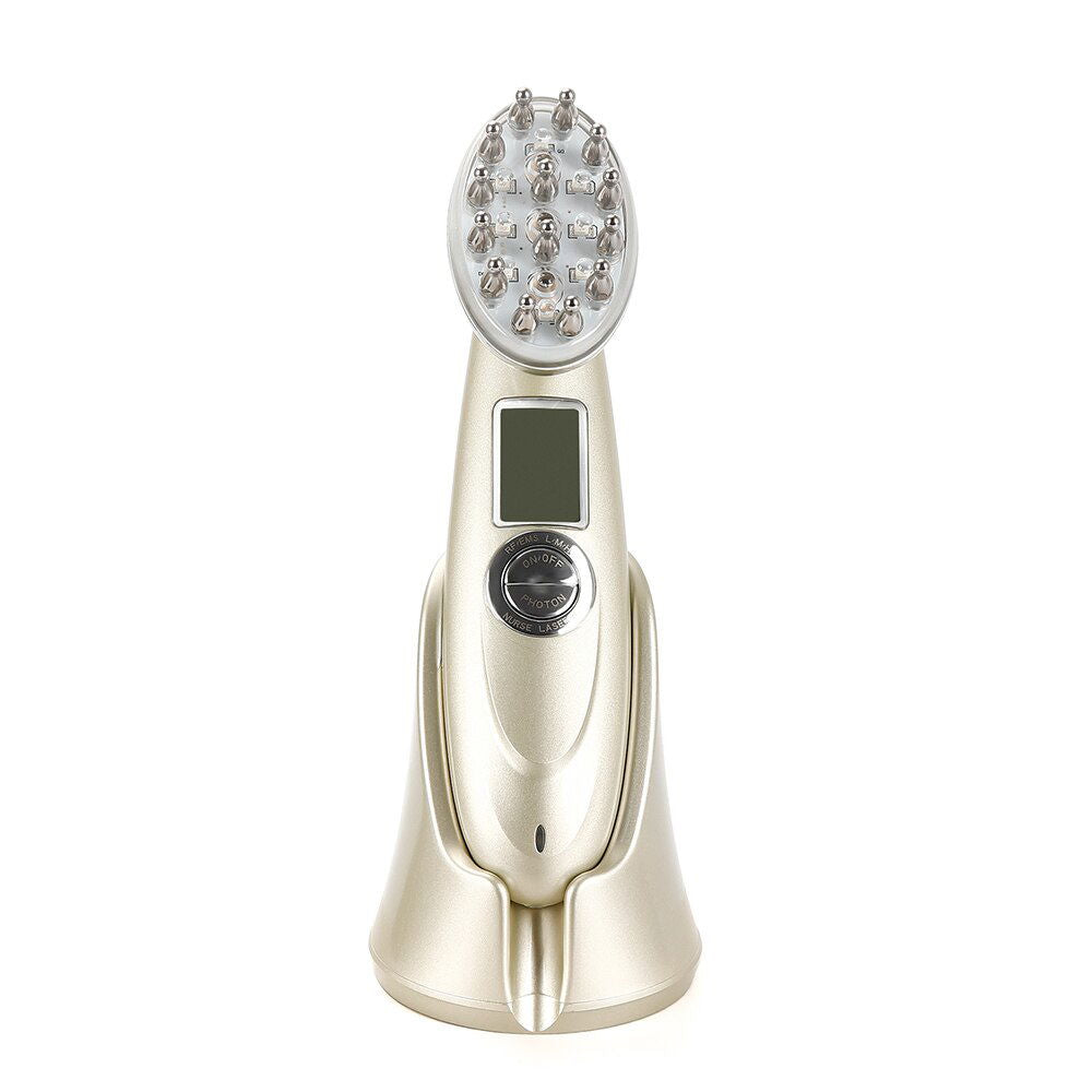 Electric Laser Hair Growth Comb Infrared EMS RF Vibration Massager Microcurrent Hair Care Hair Loss Treatment Hair Regrowth - World's Finest - 