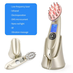 Electric Laser Hair Growth Comb Infrared EMS RF Vibration Massager Microcurrent Hair Care Hair Loss Treatment Hair Regrowth - World's Finest - 