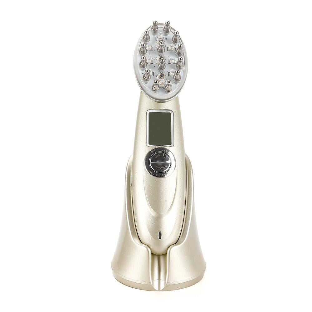 Electric Laser Hair Growth Comb Infrared EMS RF Vibration Massager Microcurrent Hair Care Hair Loss Treatment Hair Regrowth - World's Finest - 