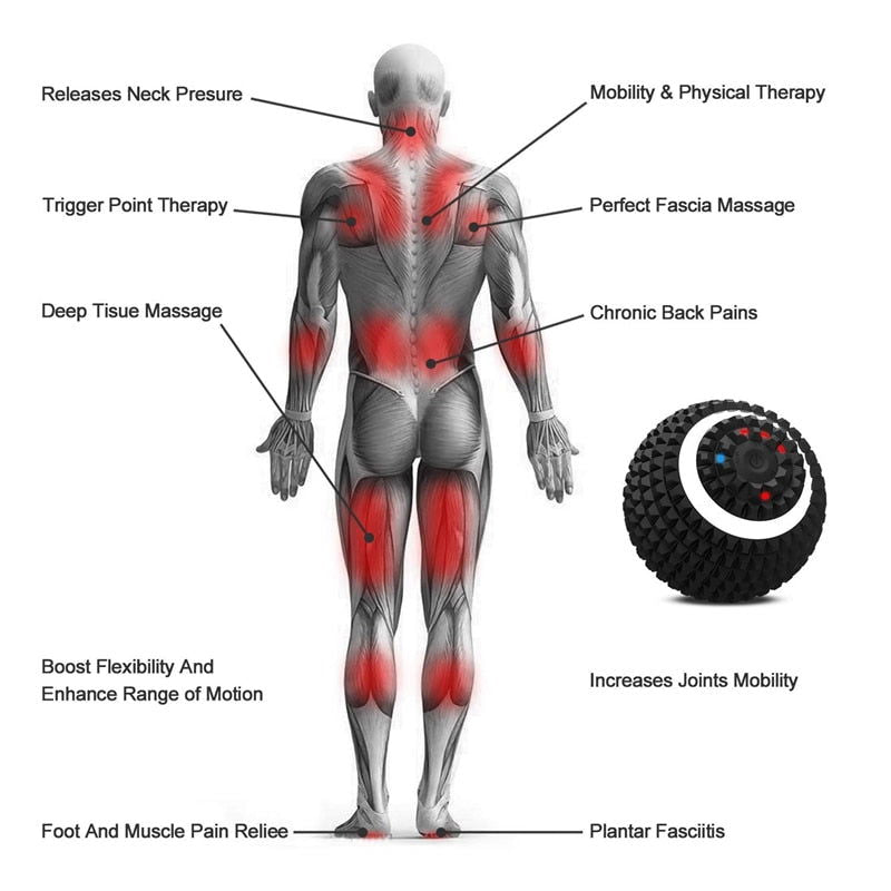 Electric Massage Ball 4-Speed Vibrating Massage Ball - World's Finest - 