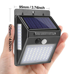 Garden Solar Lamp PIR Motion Sensor LED Solar Light Solar Powered By Sunlight Waterproof for Outdoor Wall Street Decoration - World's Finest - 