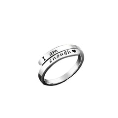 I am enough ring  hotsale Awareness Ring jewelry - World's Finest - 
