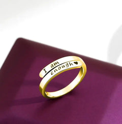 I am enough ring  hotsale Awareness Ring jewelry - World's Finest - 