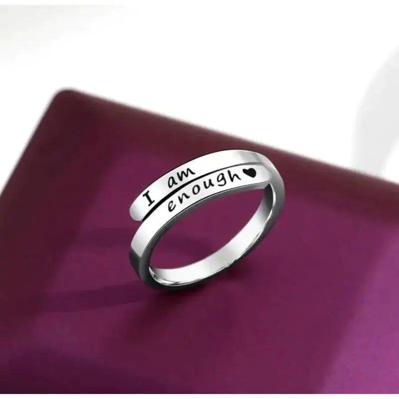 I am enough ring  hotsale Awareness Ring jewelry - World's Finest - 