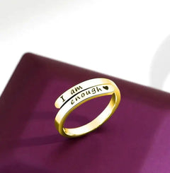 I am enough ring  hotsale Awareness Ring jewelry - World's Finest - 