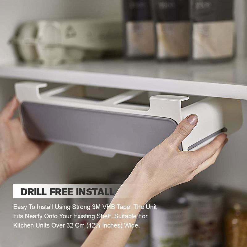 Kitchen Self-Adhesive Wall-Mounted Spice Organizer - World's Finest - 