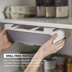 Kitchen Self-Adhesive Wall-Mounted Spice Organizer - World's Finest - 