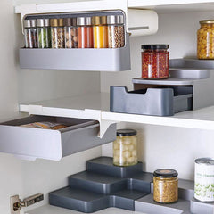 Kitchen Self-Adhesive Wall-Mounted Spice Organizer - World's Finest - 