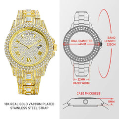 Men's Luxury Crystal Watches - World's Finest - 