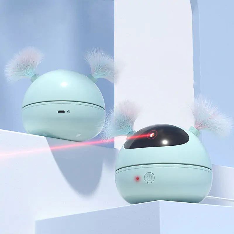 Rotating Laser Cat Feather Toy - World's Finest - 