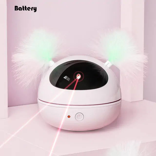 Rotating Laser Cat Feather Toy - World's Finest - 