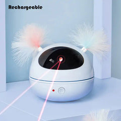 Rotating Laser Cat Feather Toy - World's Finest - 