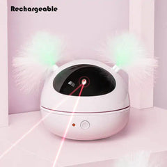 Rotating Laser Cat Feather Toy - World's Finest - 