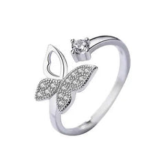 Silver Butterfly Ring - World's Finest - 