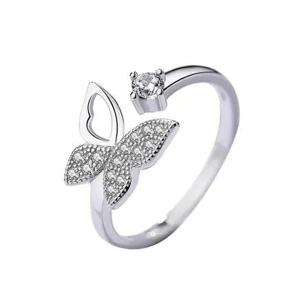 Silver Butterfly Ring - World's Finest - 