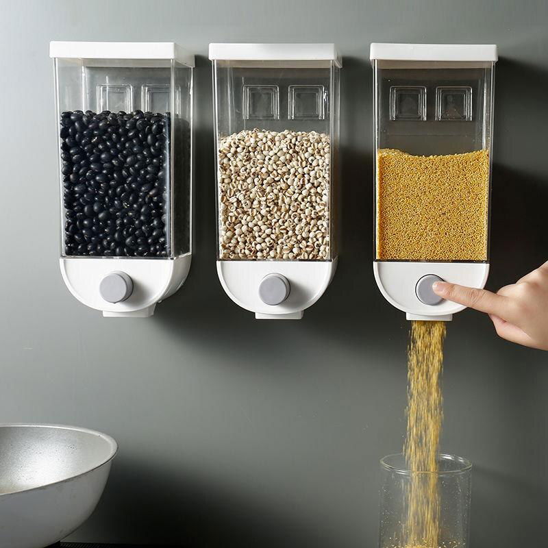 Wall-Mounted Kitchen Multi-Grain Sealed Jars - World's Finest - 