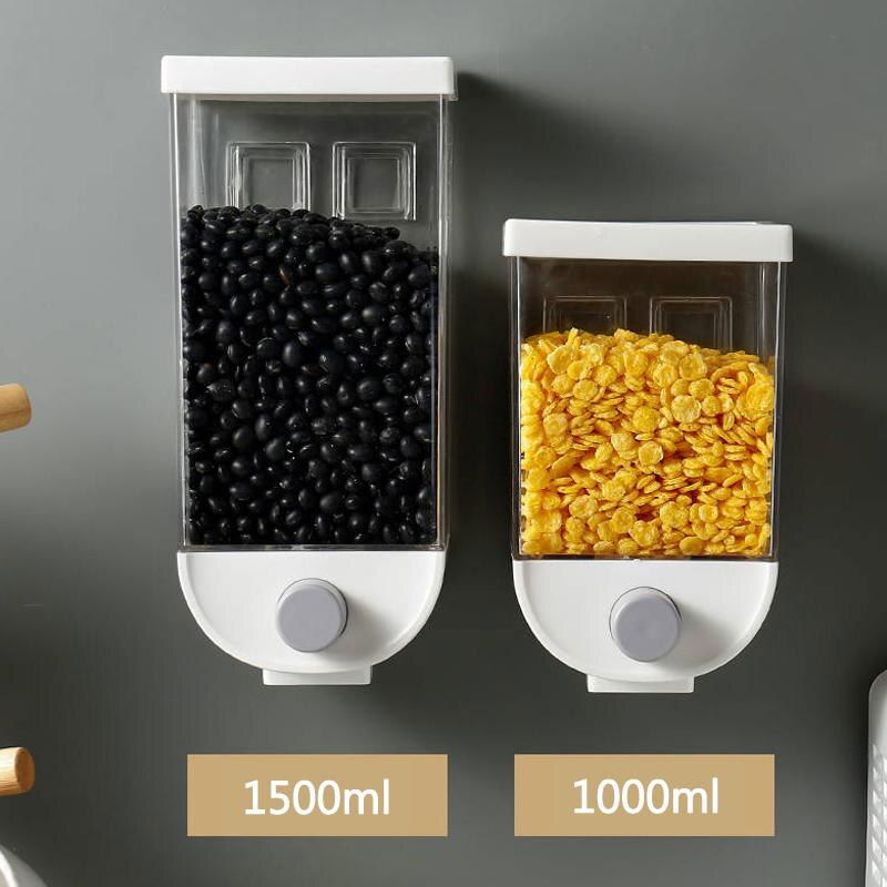 Wall-Mounted Kitchen Multi-Grain Sealed Jars - World's Finest - 