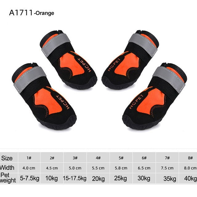 Waterproof Reflective Dog Boots - World's Finest - 