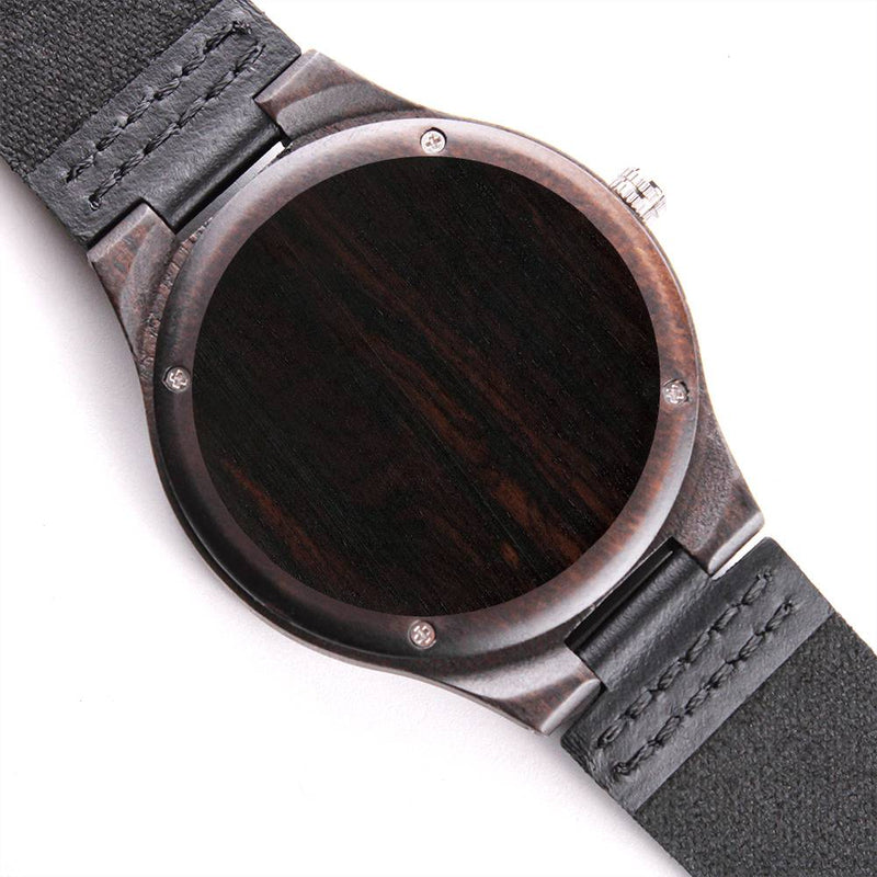 Engraved Wooden Watch