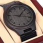 Sandalwood Watch with Luxury Mahogany Box
