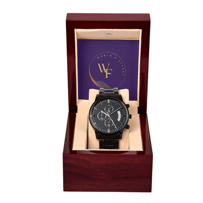 Black Chronograph Watch